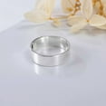 thumbnail image 4 of HOOUN Pure S999 Silver Band Men Women Gift Simple Glossy Adjustable Ring, 4 of 4