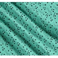 thumbnail image 3 of Soimoi Green Cotton Voile Fabric Notes Musical Instrument Print Fabric by the Yard 42 Inch Wide, 3 of 7