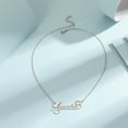 thumbnail image 4 of Custom Stainless Steel Alphabet Name Chain Necklace Personalized Heart Letter Choker Pendant Nameplate Jewelry Gift, 4 of 5