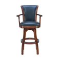 thumbnail image 2 of Raleigh Arm 30" Swivel Barstool in Brown Bonded Leather, 2 of 7