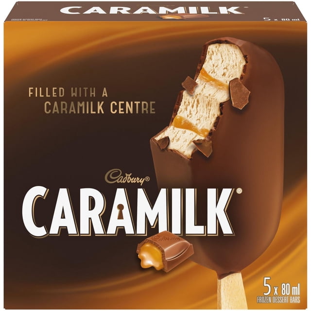 CADBURY Barres De Dessert Glacé Caramilk 5 x 80 ml
