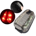 thumbnail image 4 of Lámpara de linterna de Luz de señal Cola para casco estroboscópicos Luz roja negra, 4 of 8