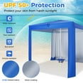 thumbnail image 2 of Aimee Lii Beach Canopy Tent with Detachable Sidewall and Folding Table, Backyard Canopy Patio Canopy for Party BBQ Events, Blue, 2 of 8