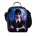 thumbnail image 3 of Wednesday Lunch Box For Men Women Adults, Portable Insulated Lunch Bag For Office Work School, Reusable Zippered Bento Lunch Box D One Size, 3 of 5