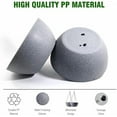 thumbnail image 3 of 13 inch Large Hanging Planters Plant Pots for Outdoor Indoor Plants with Drainage Holes and Chain, 2 Pack Round Hanging Flower Pots for Garden Home Porch Decor, Speckled Grey, 3 of 7