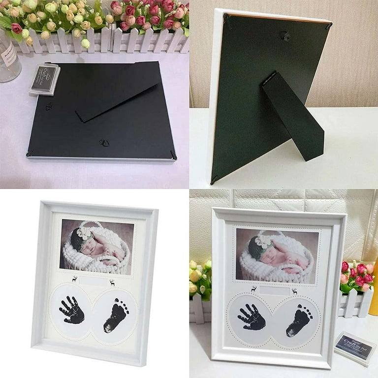 VA1KENE Baby Hand And Footprint Kit, Baby Photo Frame and Newborn Footprint  Kit, Sonogram Picture Frame Gifts for New Mom, Boys & Girls Gift Set