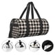 thumbnail image 3 of Easygdp Black Plaid Heart Bolsa de Viaje, Bolsa de Mano, Bolsa de Gimnasio, Bolsa de Equipaje para Viaje, 3 of 6