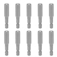 thumbnail image 1 of 10Pcs Electric Screwdriver Bits Hardened Hex Socket Magnetic S2 Alloy Steel 8mm 50mm, 1 of 1