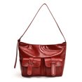 thumbnail image 3 of Bolso Hombro Cuero PU para Mujer Con Cruzado Múltiples Bolsillos Viajes () Blanco, 3 of 8