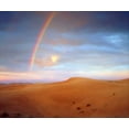 thumbnail image 2 of Talbot Frank, Christopher 14x12 White Modern Wood Framed Museum Art Print Titled - CA, A rainbow over Glamis Sand Dunes at Sunrise, 2 of 4