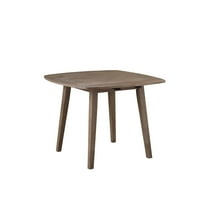 Boraam Boulder Dining Table with Drop Leafs in Barnwood Wire-Brush Finish