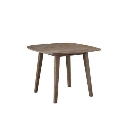 Boraam Boulder Dining Table with Drop Leafs in Barnwood Wire-Brush Finish