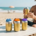 thumbnail image 5 of Universal Silicone Soda Can Covers and Jar Lids, Reusable Leak-Proof Beverage Protectors, Multi-Color BPA-Free Toppers for Fizz Preservation and Safety Blue, 5 of 6