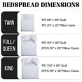 thumbnail image 2 of Ameha 3 Piece Quilt Set Chevron Embossed Bedspread Reversible Ultrasoft Microfiber Adult Bedding White Color King, 2 of 11
