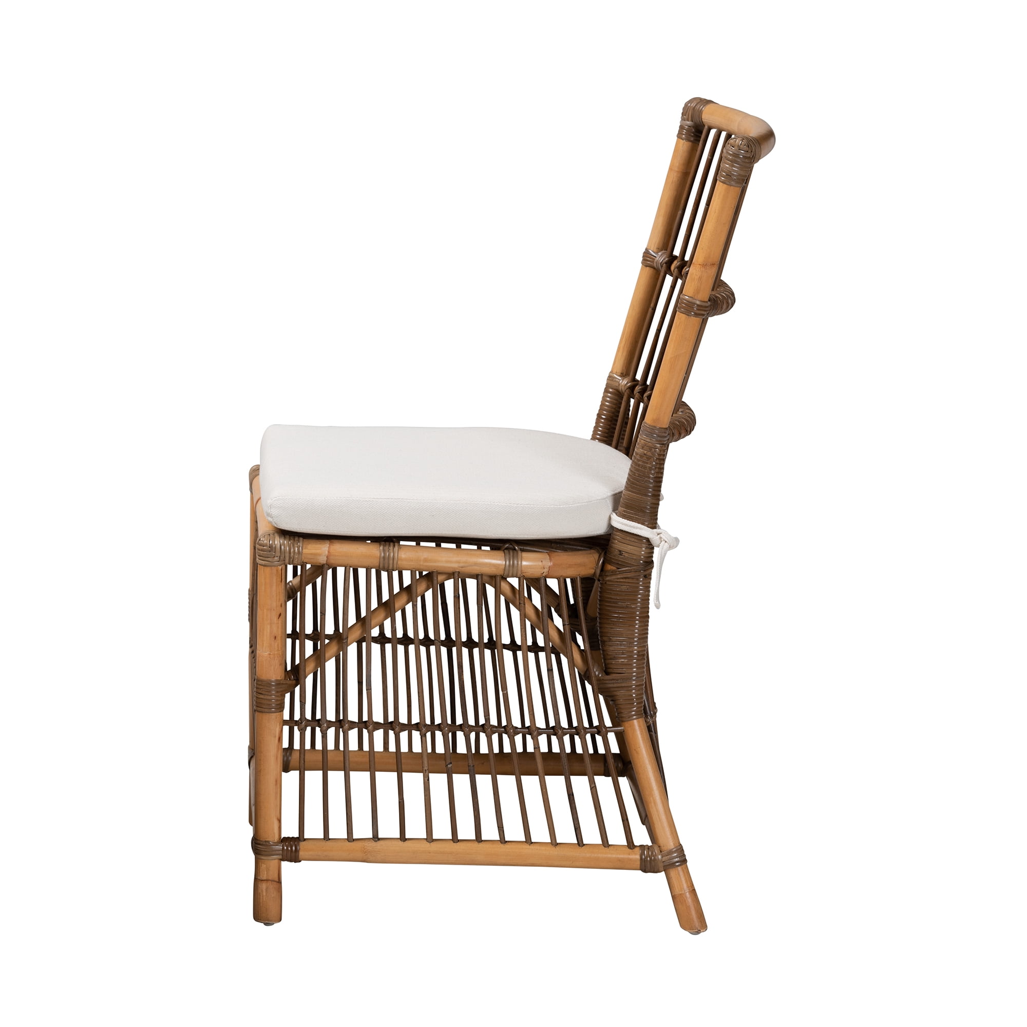 bali & pari Kim Rattan BOHO Dining Chair, Natural Brown