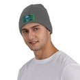 thumbnail image 5 of ZICANCN Cupid Skull Green Print Knit Beanie Hat, Winter Cap Soft Warm Classic Hats for Men Women, Deep Heather, 5 of 8