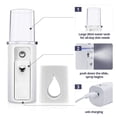 thumbnail image 2 of 10X Portable Nano Facial Mister Mini Facial Steamer Atomization Eyelash Extensions with Mirror White, 2 of 5