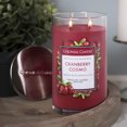 thumbnail image 2 of Colonial Candle Classic Cranberry Cosmo Scented Jar Candle, 2 Wick, 19 oz, 120 Hours Burn, Fruity, 2 of 7