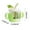 Green#1, variant on Weighted Straw Trainer Cup with Flip-Top Lid, Soft Silicone Spout, Leak-Proof Design, Clear Measurement Scale, Non-Slip Handles for Toddlers, 15.3cm x 8.5cm x 10cm