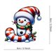 thumbnail image 1 of Adornos navideños colgantes de acrílico 2D con forma de muñeco de nieve y letras, para festivales navideños, para árbol de Navidad, para jardín y Halloween., 1 of 1