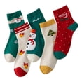thumbnail image 3 of 5 pares de calcetines navideños suaves de invierno para parejas, para cumpleaños, familiares y amigos., 3 of 8