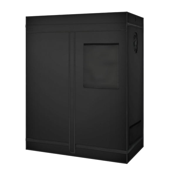 UBesGoo 48"x24"x60" 100% Reflective Mylar Hydroponics Grow Tent,Indoor