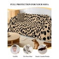 thumbnail image 4 of Black Beige Modern Couch Cover for Dogs, Abstract Art Retro Washable Sofa Covers Slipcover for Pets Dogs Futon Cover, Couch Recliner Covers, Oversized Chair Slipcover 71"x91", 4 of 9
