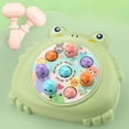 thumbnail image 1 of Interactive Whack A Mole Game Toy With Dual Hammers For Children Hand Eye Coordination In Green 8.6X7.8X1.9 Inches Educational Pounding Activity B, 1 of 6