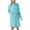 Sky Blue Robes for Women, variant on CFLVAEK His and Hers Robes Plus Size Flannel Bathrobes for Men and Women with Belt Comfy Long Sleeve House Coat Solid Color Knee Length Sleepwear with Pockets Dark Blue M