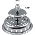 thumbnail image 5 of Avalon Spin and Seal Stainless Steel Basket Strainer with Threaded Post Strainer Chrome Finished, 5 of 5
