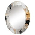 thumbnail image 2 of DESIGN ART Designart "Beige and Gold Cubist Kaleidoscope III" Cubism Modern Wall Mirror 20in.x30in., 2 of 4