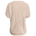 thumbnail image 5 of Lixiuxyad Stylish Women's T Shirts For Everyday Wear Casual Outings And Layering Soft Fabric Versatile Fit Wardrobe Staple Summer Tee Shirts,Beige L, 5 of 6