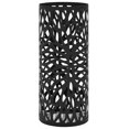 thumbnail image 1 of vidaXL Support de Parapluie Feuilles Acier Noir, 1 of 4