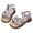 Silver, variant on Girls Sandals - Pearl Bow Open Toe Water-Resistant Summer Footwear for Western Casual Beach Daily Wear,4-4.5 Years
