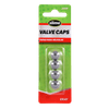 Slime Replacement Gray Plastic Tire Valve Caps - 20339