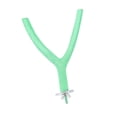 thumbnail image 2 of Soporte para pájaros en forma de Y, juguete portátil para ejercitar las patas, juguete para jaula de loros Verde, 2 of 9