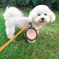 thumbnail image 6 of Aoznliie Collapsible Dog Bowl, Portable Foldable Dog Water Bowl with Carabiner for Travel, Flexible Pet Feeding Dish for Outdoor,Pink, 6 of 8