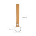 thumbnail image 2 of Uxcell Leather Keychain, Key Ring Chain Ring Universally Key Hook  Accessories for Men and Women,Light Brown,4 Pack, 2 of 6
