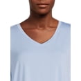 thumbnail image 4 of Time and Tru Women's V-Neck Tunic T- Shirt, 4 of 5