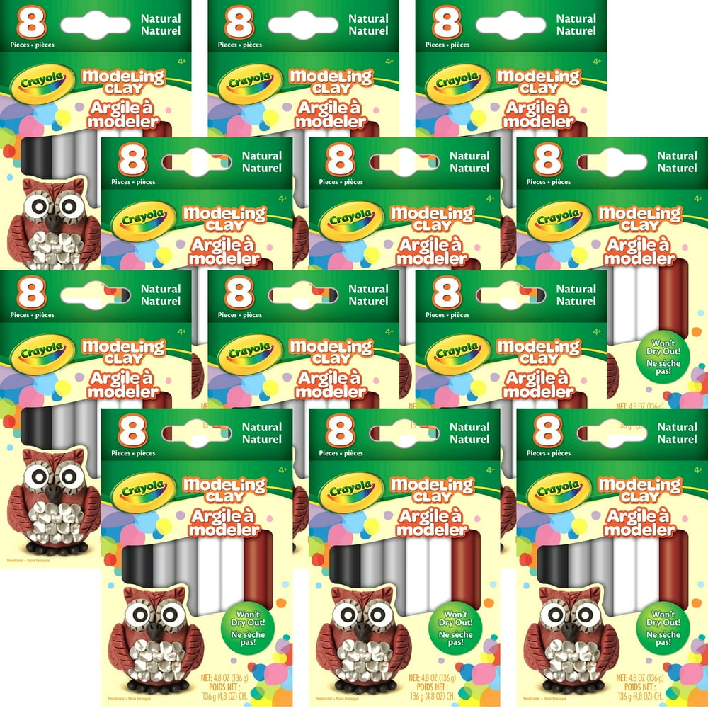 Crayola Modeling Clay .6oz 8 Count, Multipack Of 12