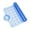 Transparent Blue, variant on Cameo Non-Slip Bathtub mat, w/Removable Hair Catcher, 35" x 15", Shower Mat with Suction Cups and Water Drain Holes, BPA, LaTeX, Phthalate Free