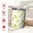 thumbnail image 5 of 12oz Coffee Tumblers Small Yellow Lemon Fruits GreenLeaves Pattern Stainless Steel Vacuum Insulated Travel Tumbler Coffee Cups Mug with Lid and Straw with Cleaning Brush for Cold & Hot Drinks, 5 of 5