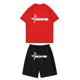 thumbnail image 1 of Playeras Básicas Algodon Hombre Conjunto De Dos Piezas De Camiseta Y Pantalones Cortos De Manga Corta Para Hombre Con Camisa Y Pantalón Corto, 1 of 3