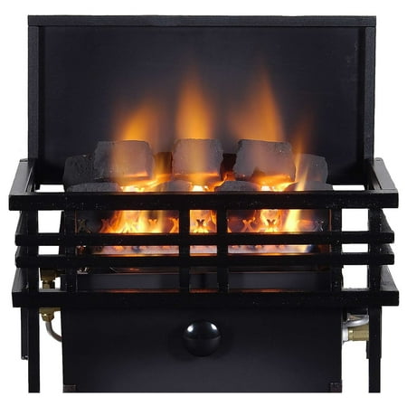 

Rasmussen CoalFire Large Americana Basket Vent Free Fireplace Heater Remote Ready Millivolt Safety Pilot Propane