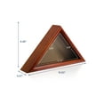 thumbnail image 4 of Atsknsk flag display case triangle for 3'x5' Folded American Flag (Not for Burial Flag) - Wooden military flag display case shadow box, Wall Mounted Triangle Flag Frame, Brown, 4 of 8
