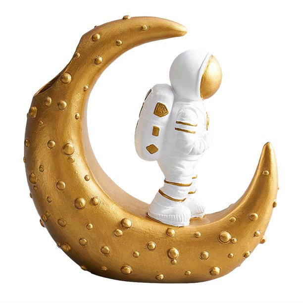 Estatuas De Astronauta De Resina, Portalápices, Figurita Tallada En Escritorio, Organizador De Adornos De Mesa seitruly HA040784-01