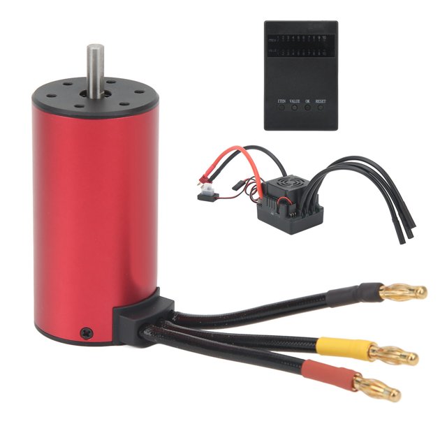 Juego de tarjeta de programación ESC de Motor, Motor rojo sin escobillas S3670 2850KV 120A ESC para Traxxas para HSP para coches de escalada HPI 1/8 RC