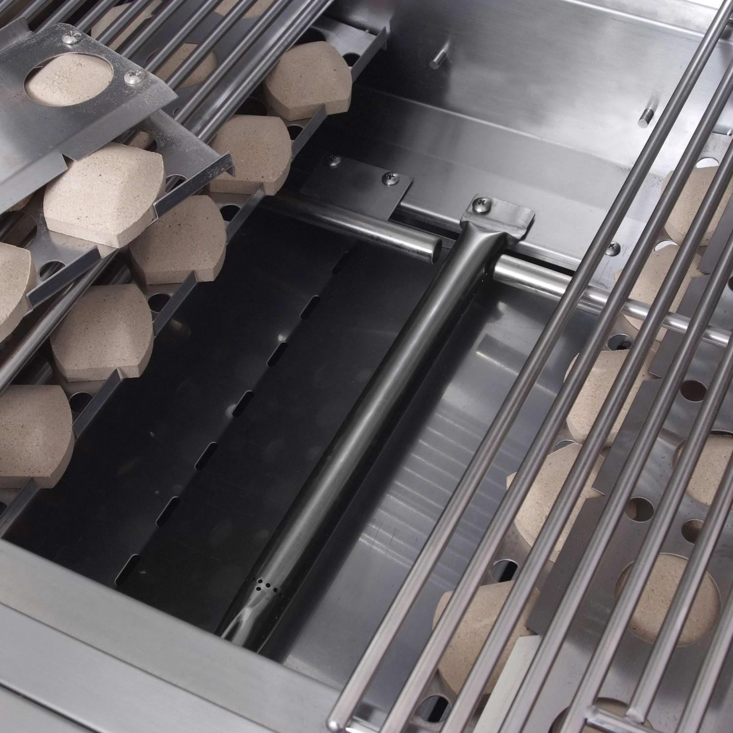 RCS Premier Series 32-Inch 4-Burner Natural Gas Grill With Rear Infrared Burner & Grill Lights - RJC32ALCK