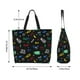 thumbnail image 5 of Balery Gamepads Bolsa Tote Estilo Estético con Cremalleras, Bolsa de Hombro, Bolsa de Compras Grande y Plegable, 5 of 8