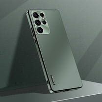 Dteck Case for Samsung Galaxy S22 Ultra,Shockproof Metal Aluminum Camera Cover Anti-scratch Slim Lightweight Hybrid Luxury Case for Samsung Galaxy S22 Ultra 5G,Darkblue